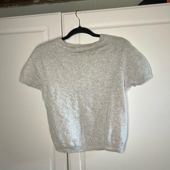 Paloma 100% Cashmere Short Sleeve Sweater - Picture 7 of 10